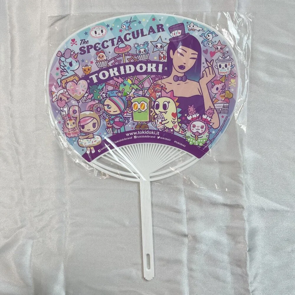 Tokidoki Uchiwa Hand Fan 2023 SDCC Comic Con Exclusive New Sealed Carnival